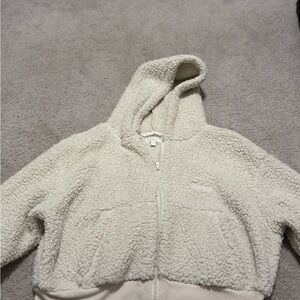 SKIMS Cream Sherpa Jacket